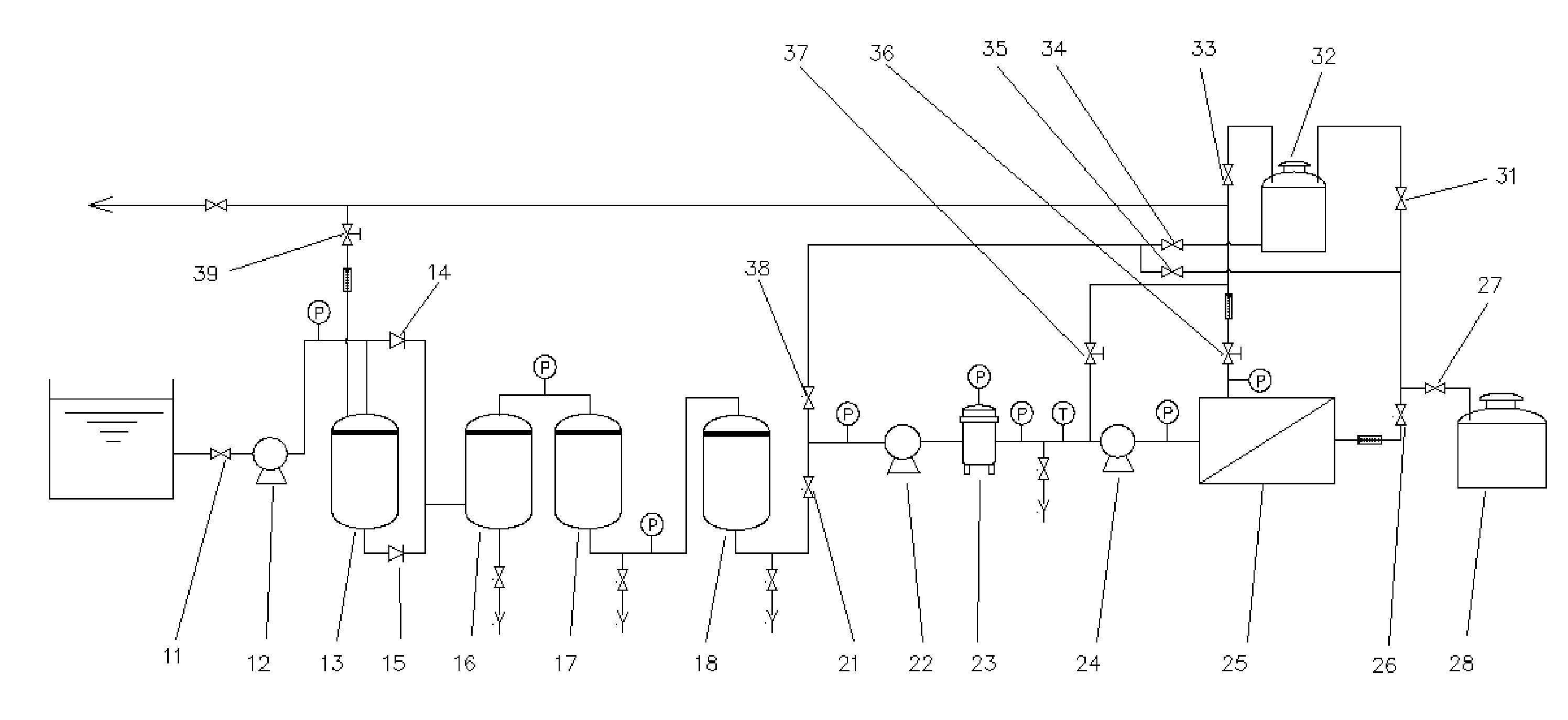 Purifying device for deeply treating printing and dyeing wastewater, and purifying process therefor