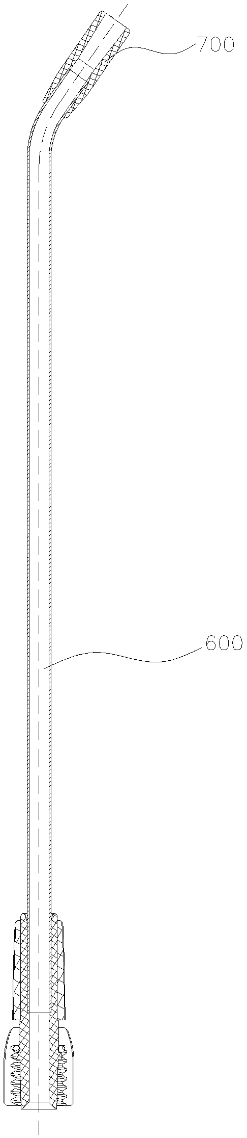 Device for conveying medicament as well as equipment and assembly comprising same