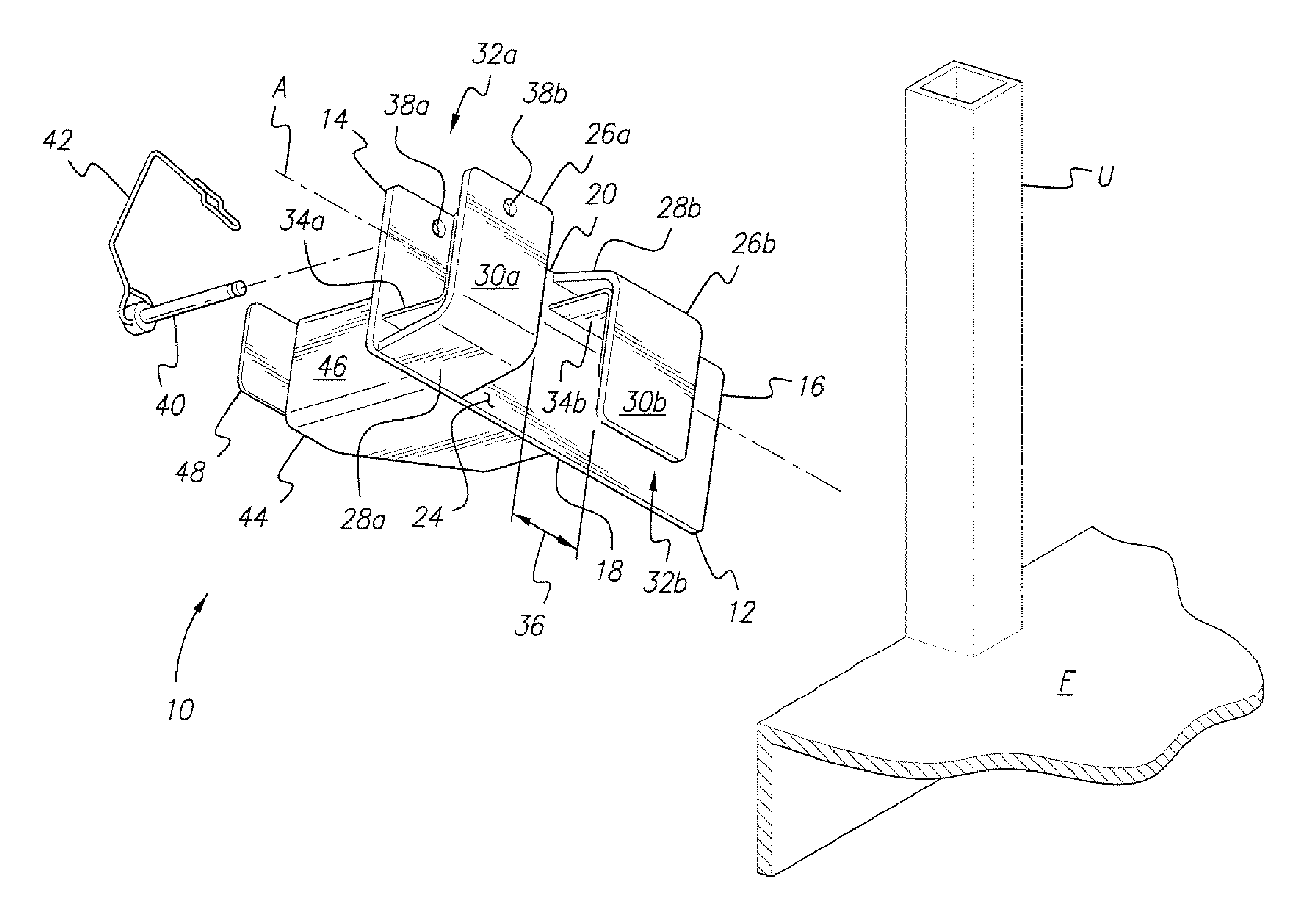 Support bracket for rigid panels