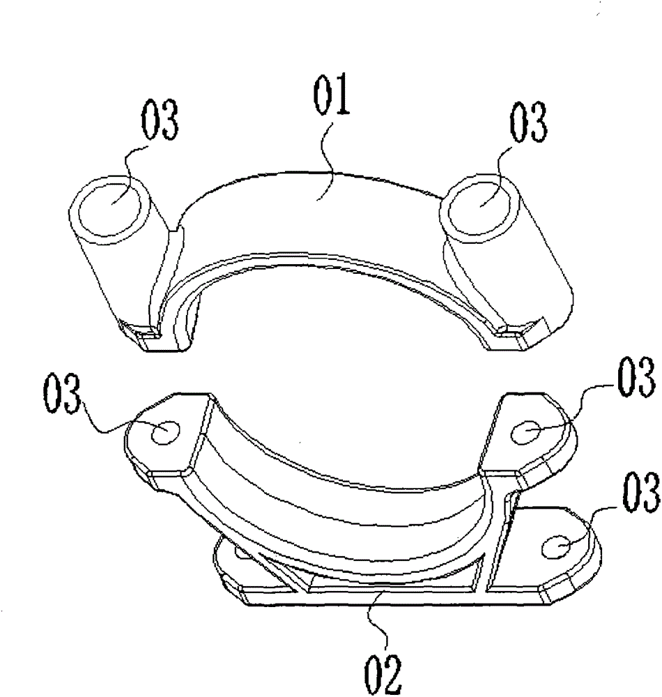 Novel cable bracket hoop and preparation method thereof