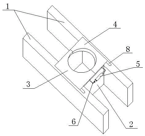 Column-concreting far-end fixing system with telescopic cylinder structure