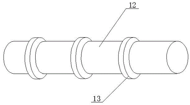 Column-concreting far-end fixing system with telescopic cylinder structure