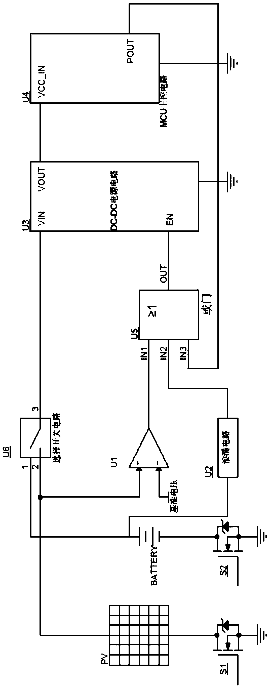 A protection method for solar energy protection battery undervoltage circuit