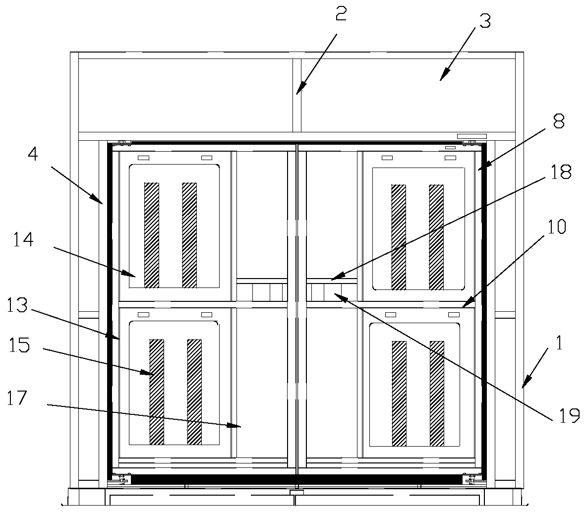 Automatic cell gate with light box