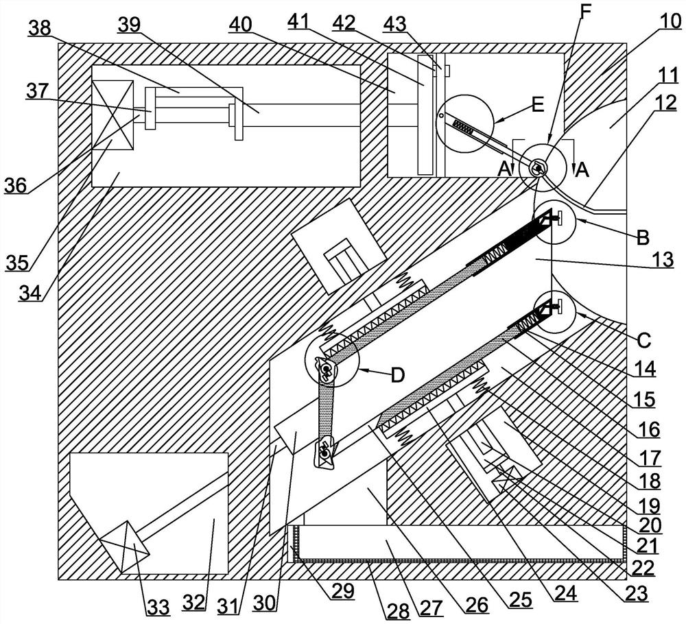 A defecation device for rehabilitation patients in lateral position