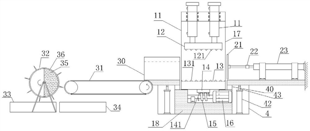 Low-noise hydraulic reinforced concrete crushing and separating equipment