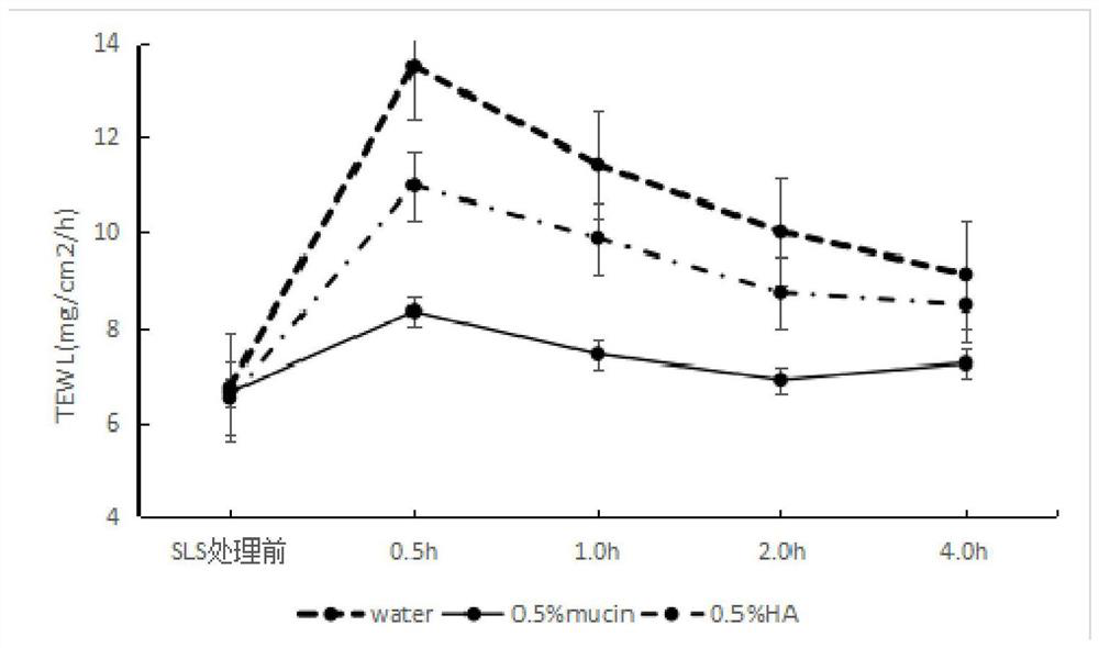 Jellyfish mucin separation method and application thereof in repairing cosmetics