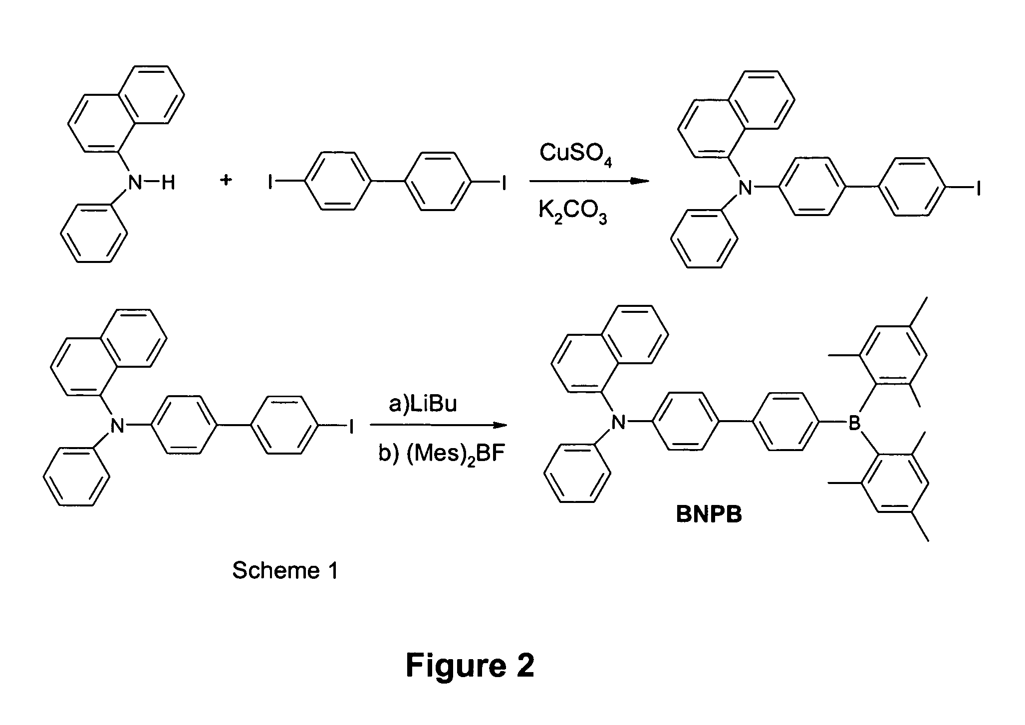 Organoboron luminescent compounds and methods of making and using same