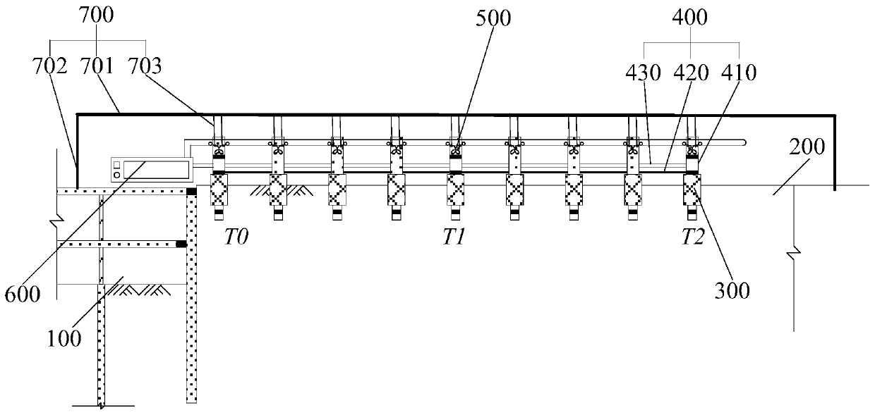 Settlement optical fiber string, settlement real-time monitoring system and using method thereof