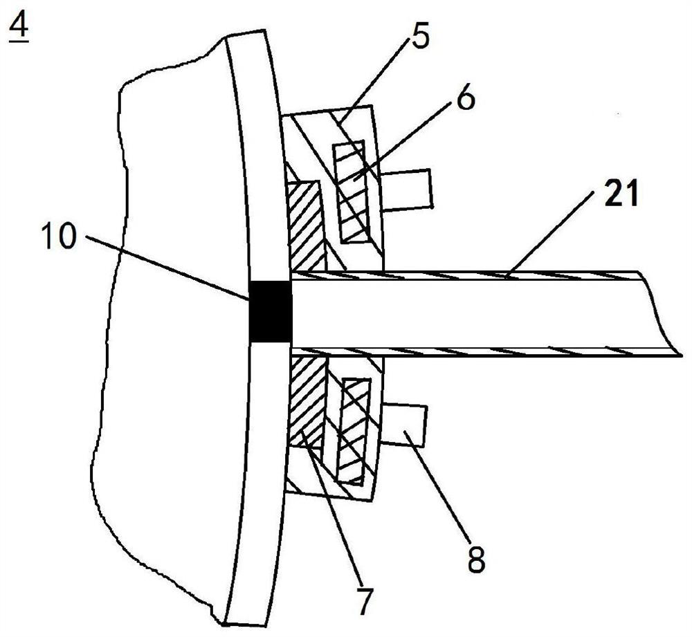 Dangerous chemical tanker leaking material emergency conveying and transferring device