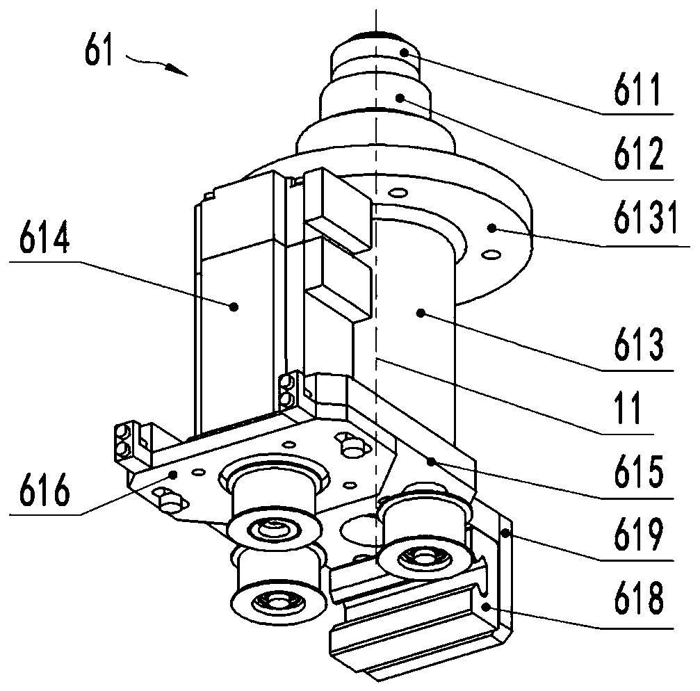 Disc-shaped part flatness detecting device, automatic detecting table and detecting method thereof