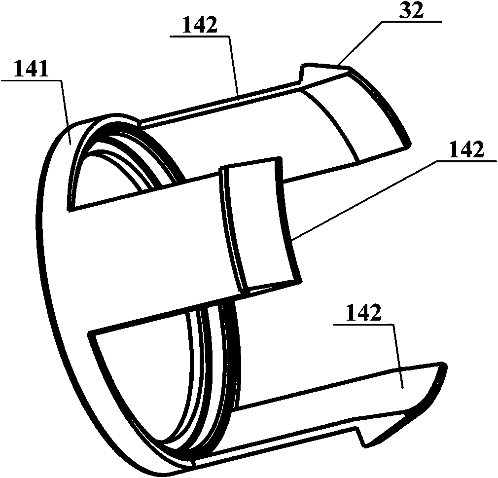 Plug and socket of coaxial connector and coaxial connector