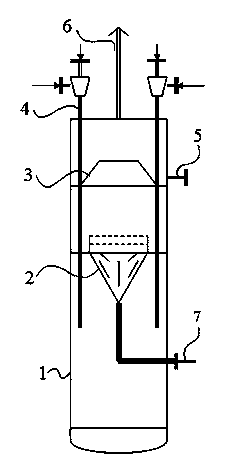 Top-spraying self-priming regeneration tower