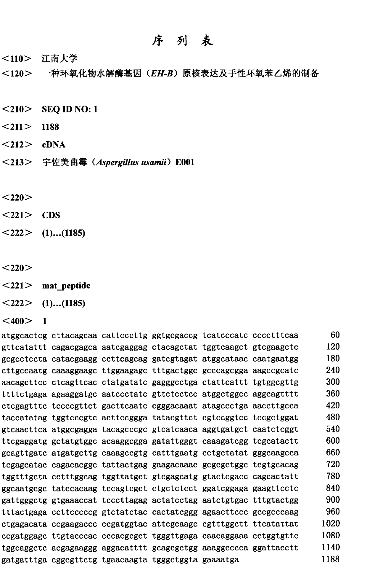 Pronucleus expression of epoxide hydrolase gene (EH-B) and preparation of chiral epichlorohydrin