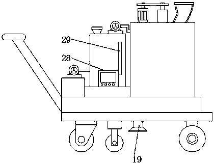 Pavement patching device for road engineering