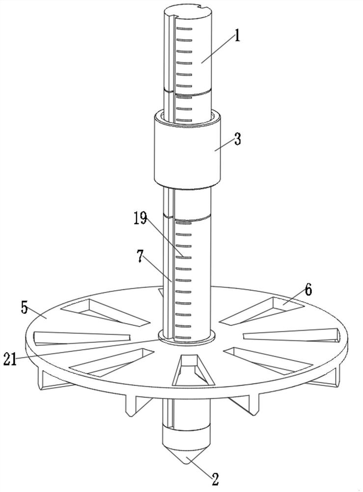 Coal mine sump sludge thickness measuring device and measuring method