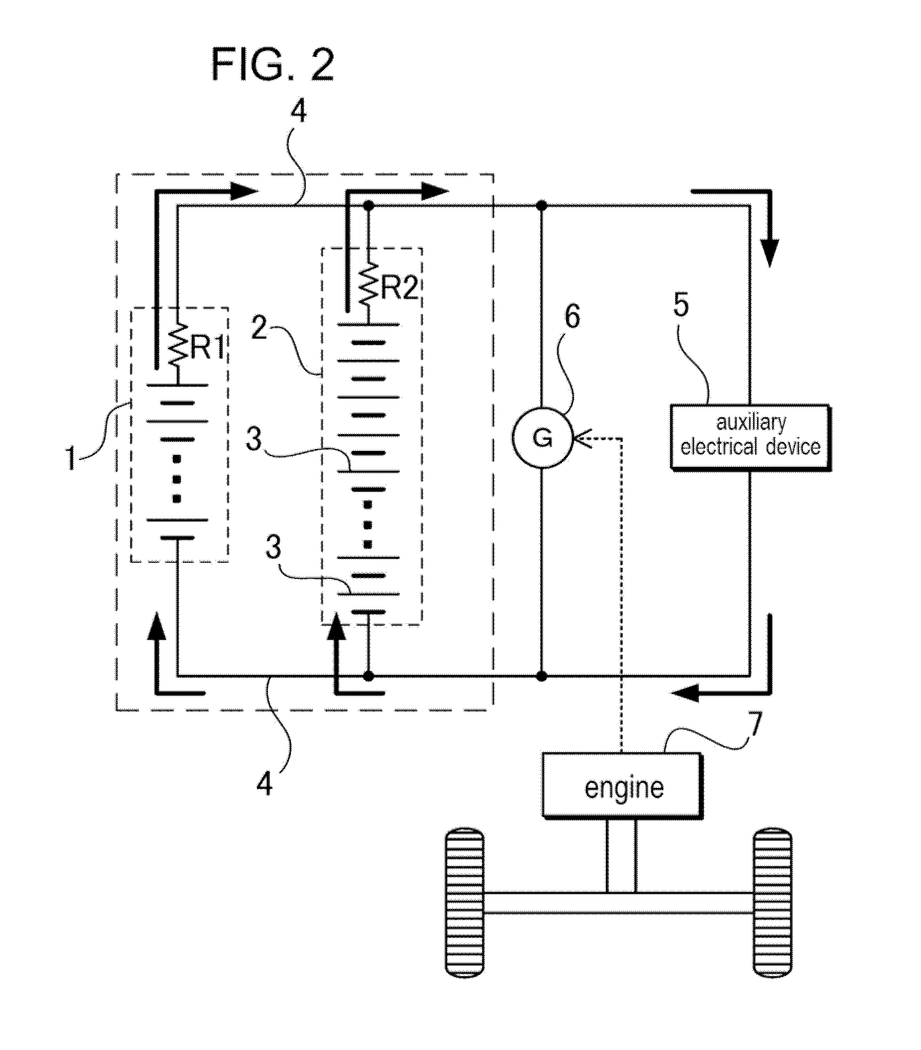 Vehicular battery system and vehicle equipped with same