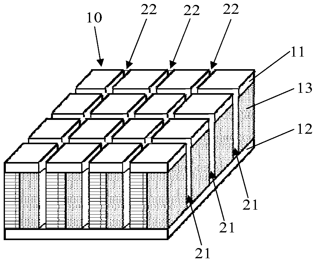 Micro thermoelectric module and production method thereof