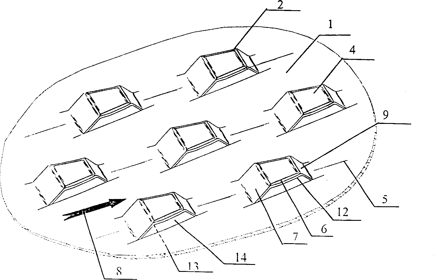 Efficient large-flux fixed valve tray