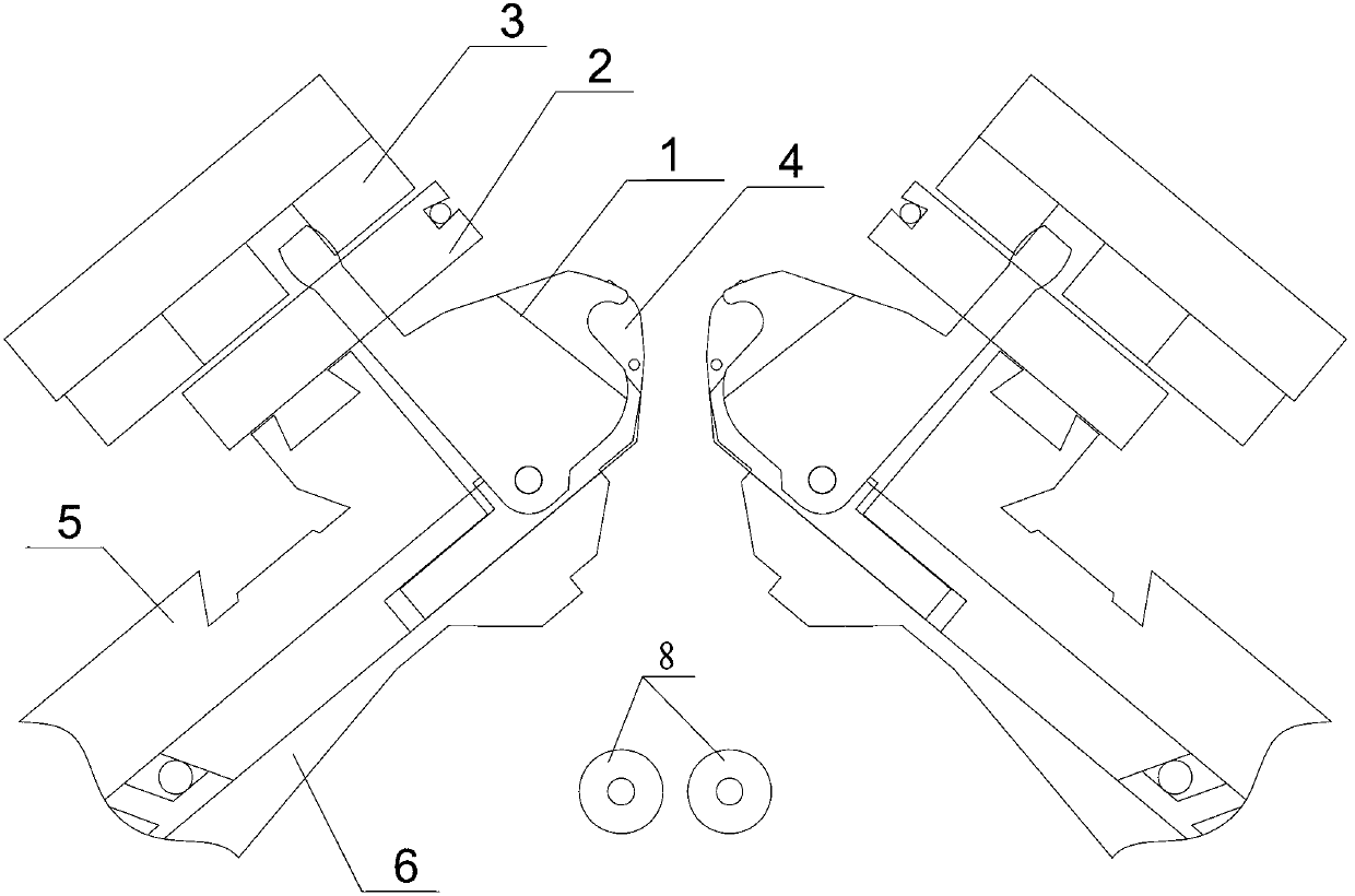 Sinking type fabric draw-off mechanism of full-forming intelligent flat knitting machine