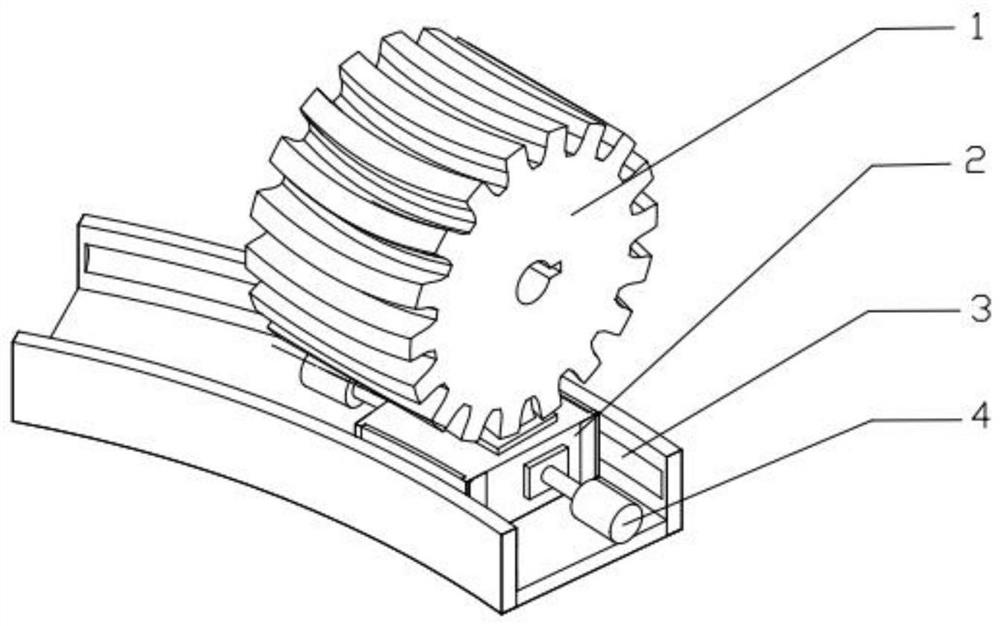 Machining device and method for variable hyperbolic arc tooth trace cylindrical gear