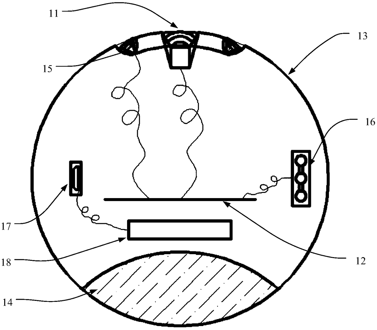 Furnace kiln cooling wall image information collection unit and device and cooling wall detection method