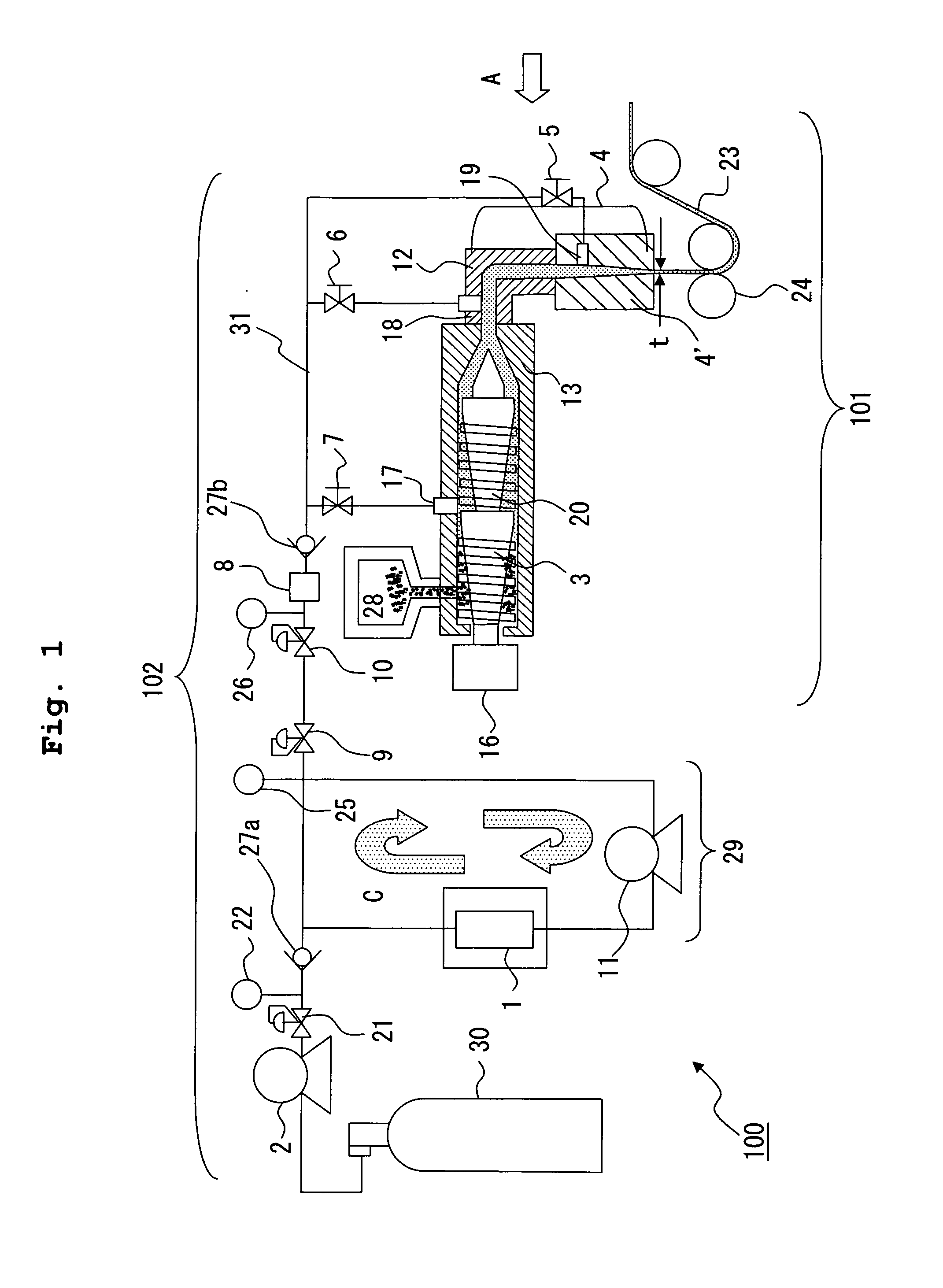 Method of producing molded article, extruder, and molded article