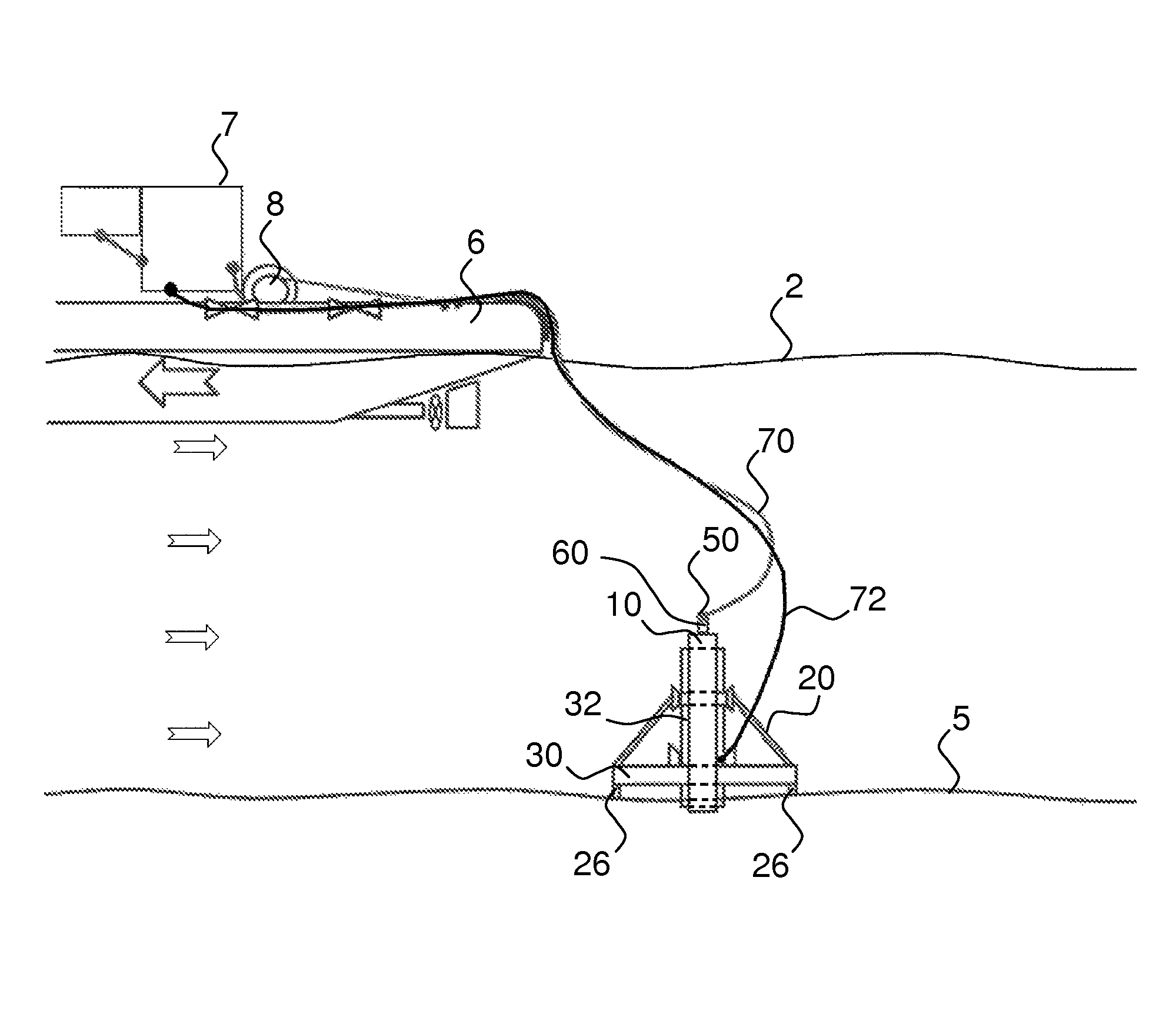 Method for producing an underwater foundation element, adjustment head for an underwater foundation element and underwater working arrangement