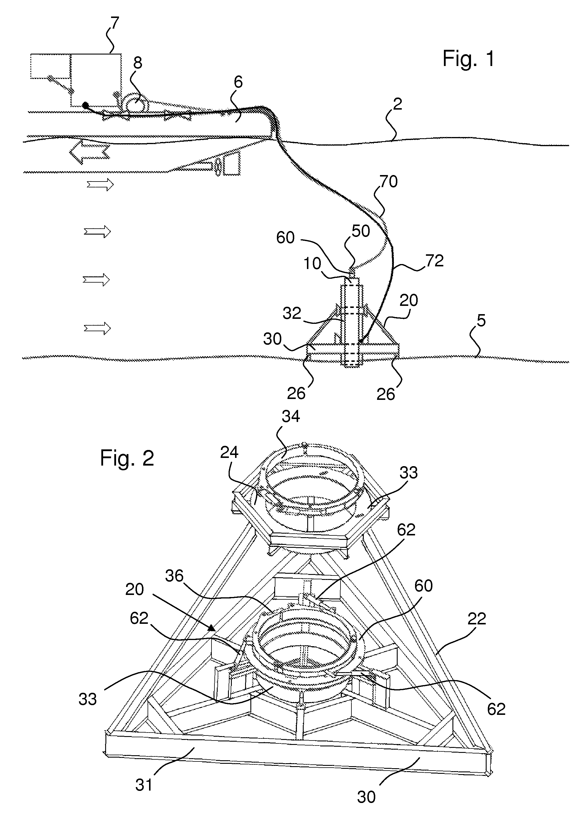 Method for producing an underwater foundation element, adjustment head for an underwater foundation element and underwater working arrangement