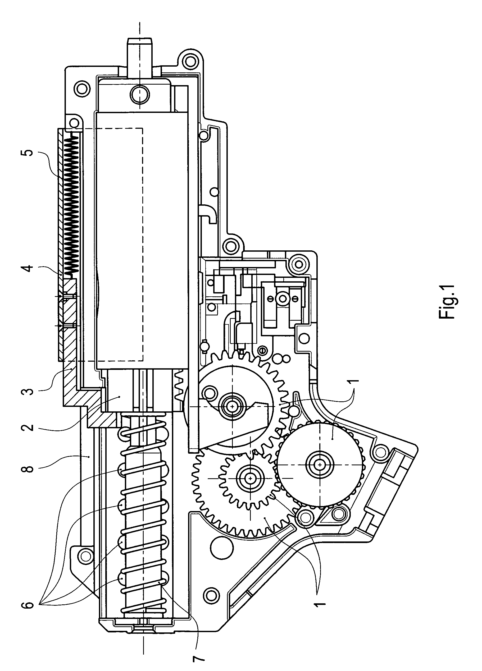 Electric toy gun and motion control mechanism thereof