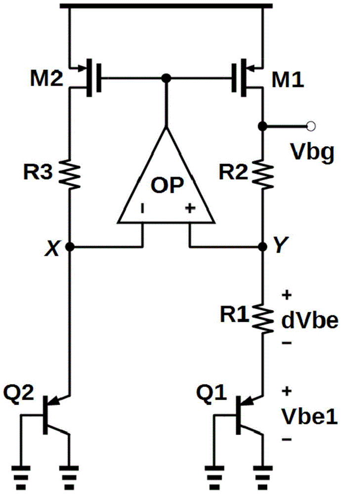 Band-gap reference voltage source having high power supply rejection ratio