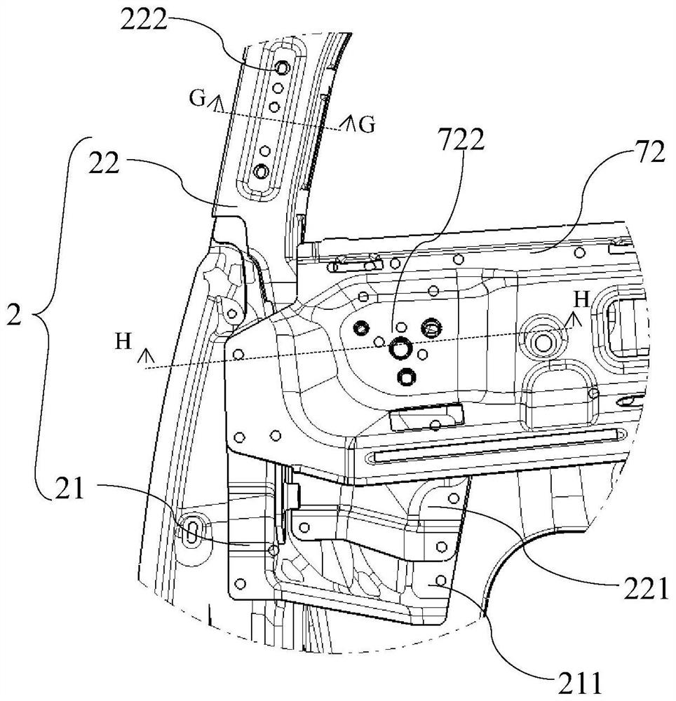 A kind of car door and window frame structure and automobile