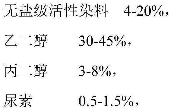 A water-based active direct-jet printing ink suitable for Kyocera nozzles and its preparation method