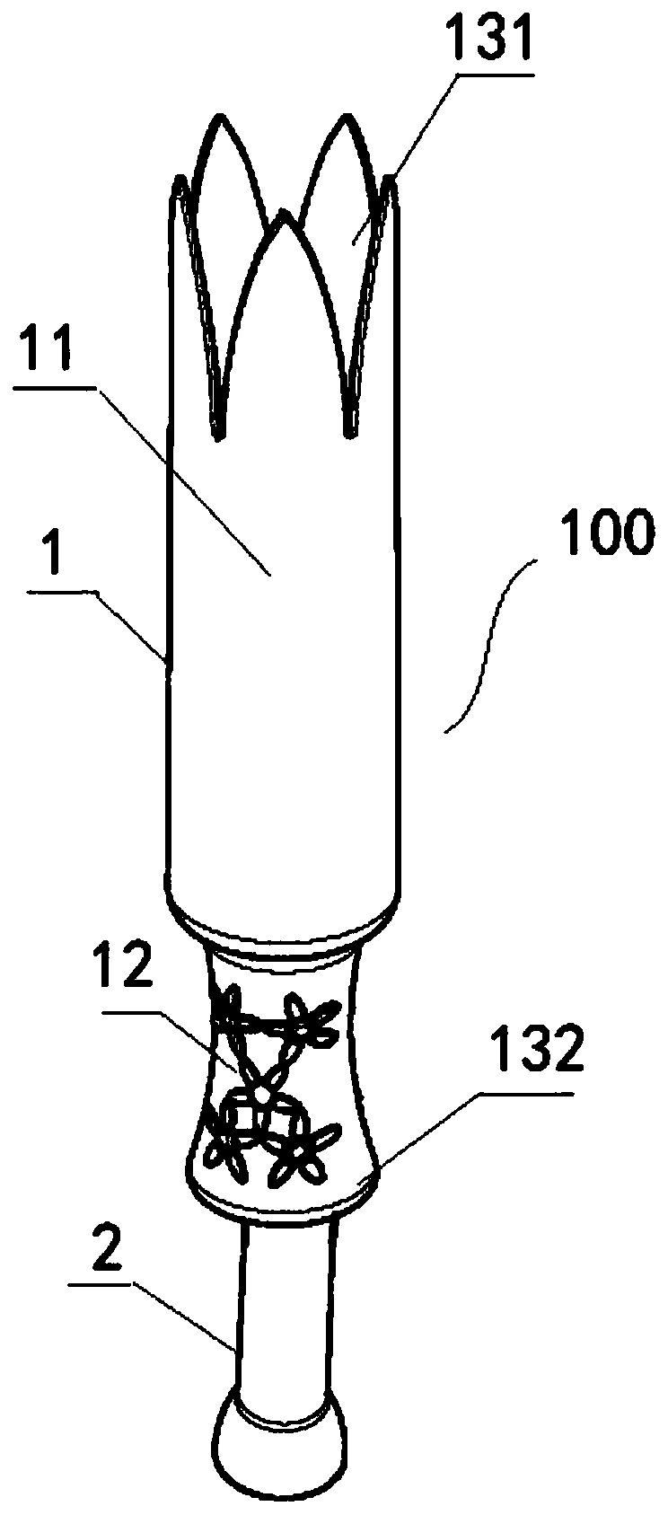 Stable holding type tampon applicator