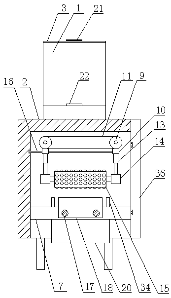 Mushroom smashing and grinding device