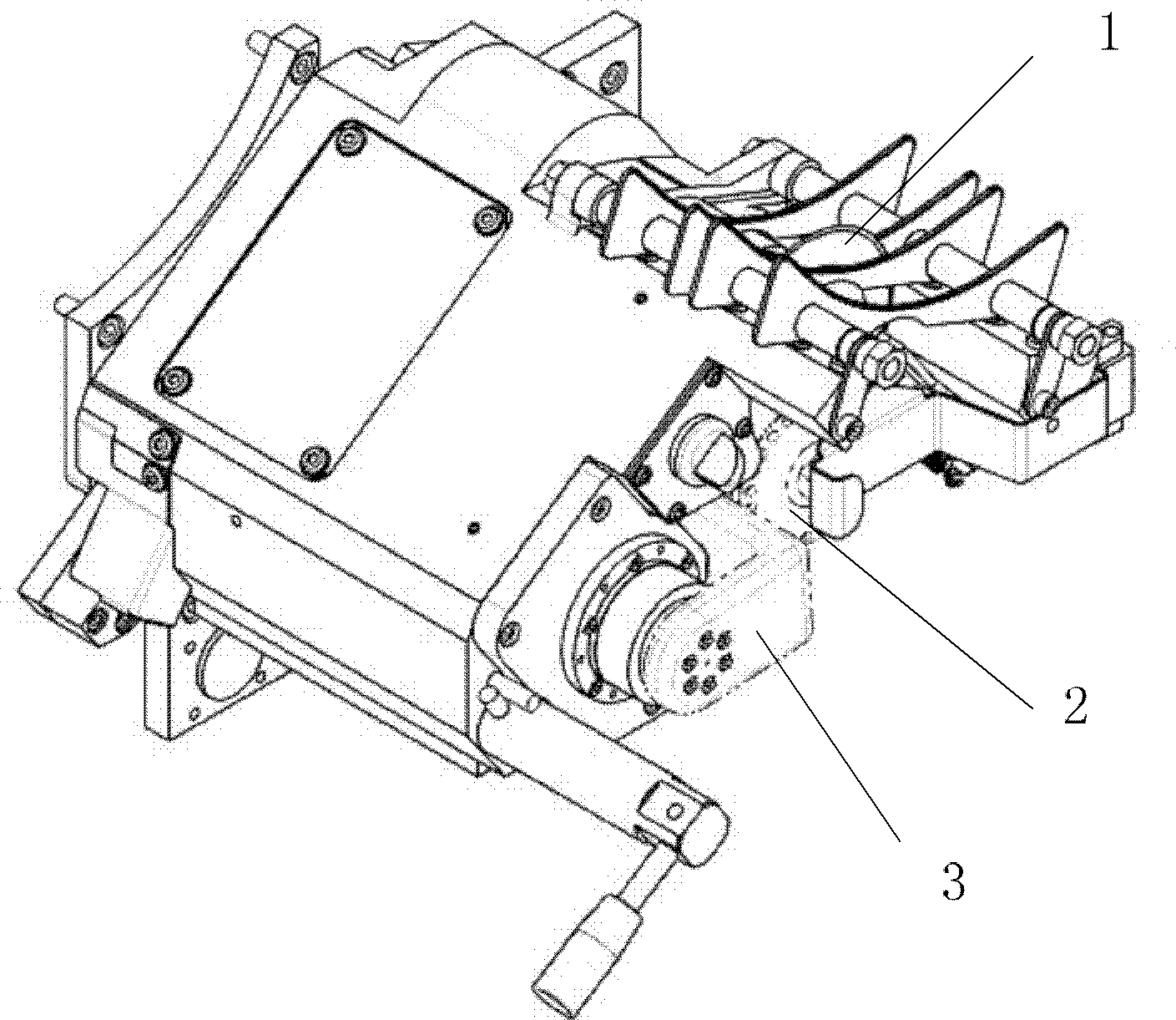 Mounting device for knife grinding wheel of cigarette making machine