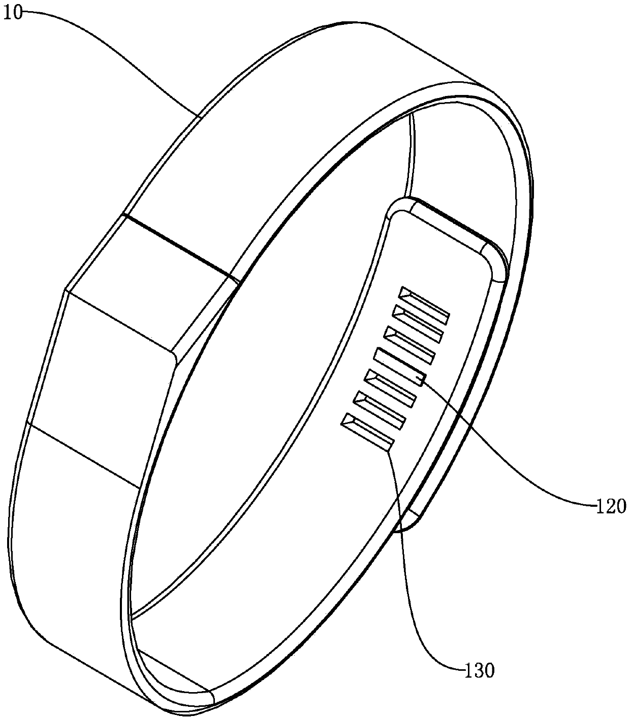 Intelligent wristband with body temperature power generation and power supply function