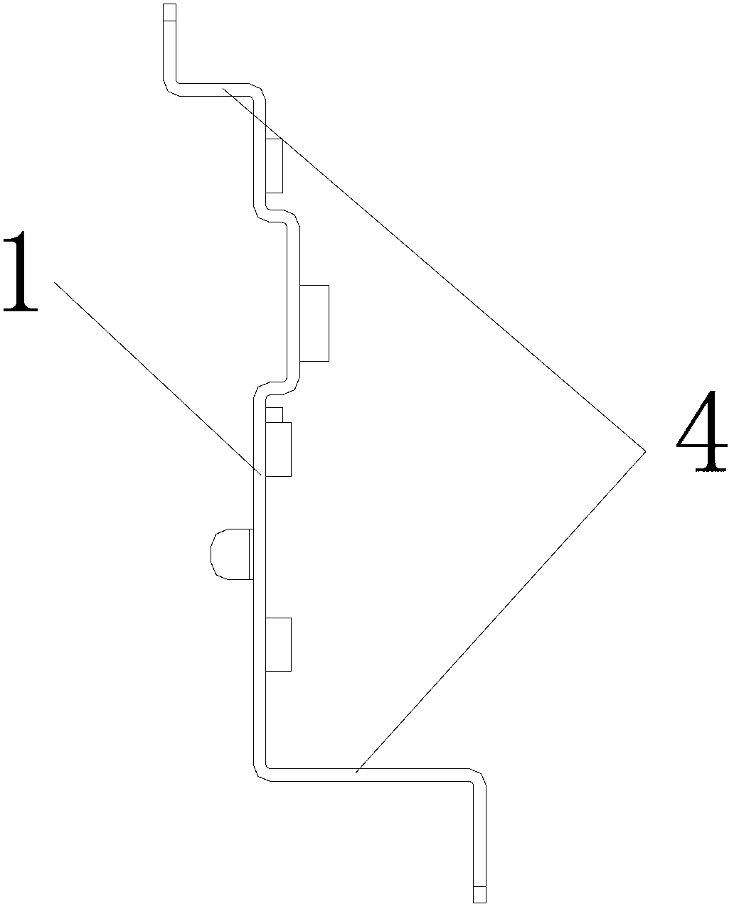 Lower connecting piece