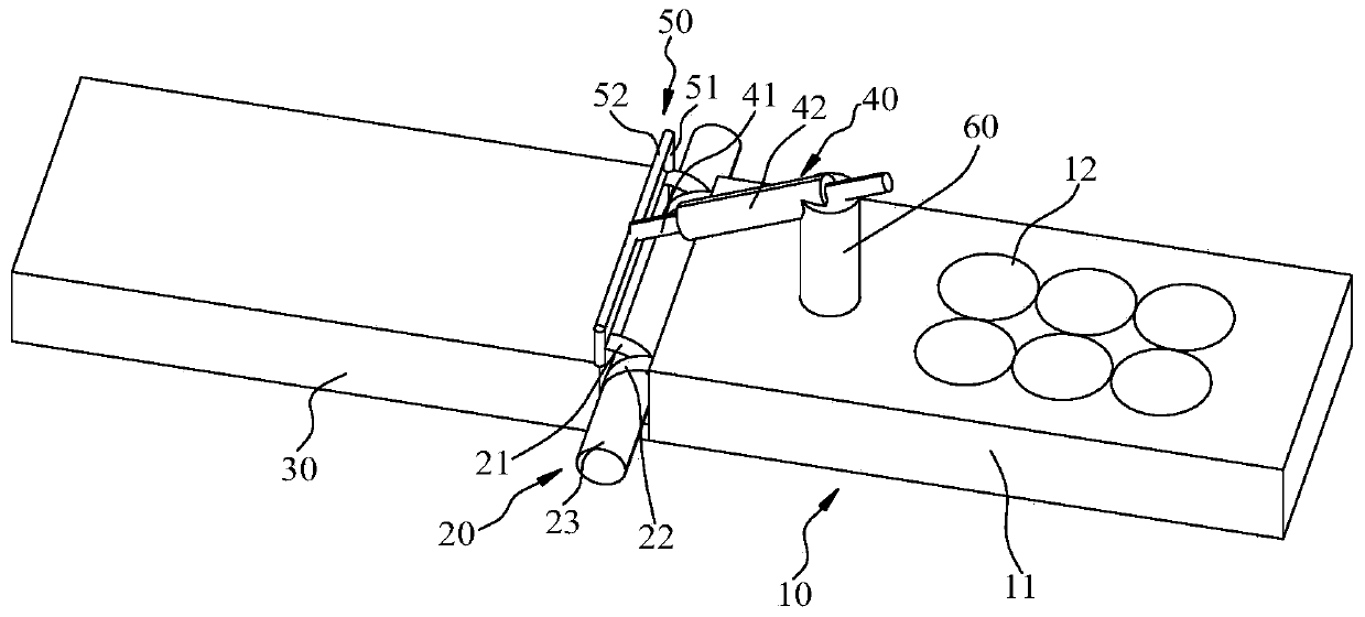 Floater and double-body ship type wave energy power generation device comprising same