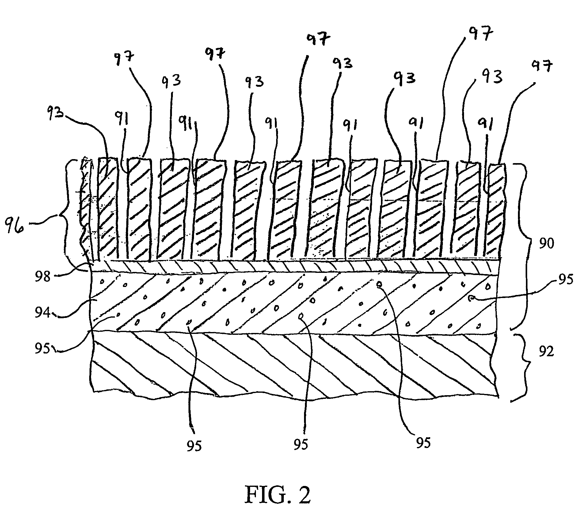 Extremely strain tolerant thermal protection coating and related method and apparatus thereof
