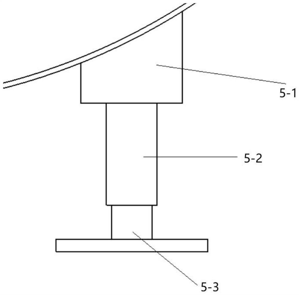 Hydrogen storage tank mounting bracket structure for hydrogen energy aircraft