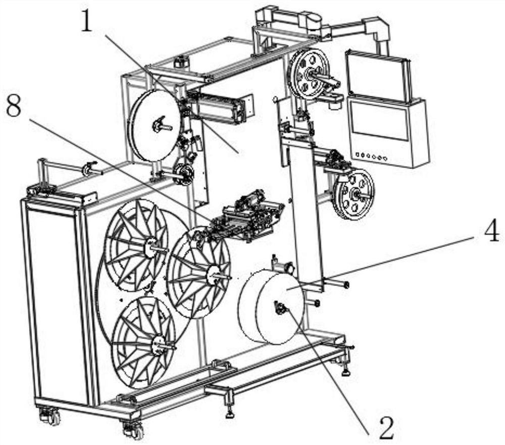 Automatic interleaving paper adding mechanism