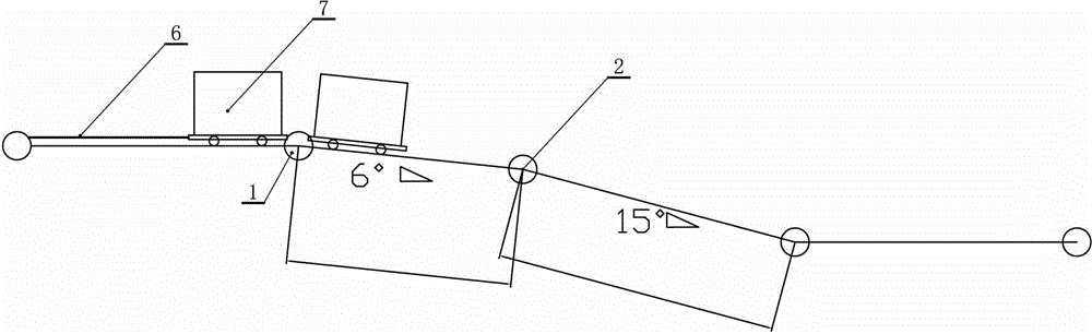 Uphill and downhill winch upper gradient change point grading gradient change promoting design method