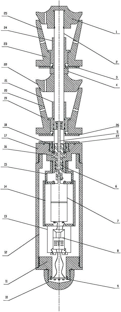 In-pipe downhole variable-diameter limiter blocking and isolating device