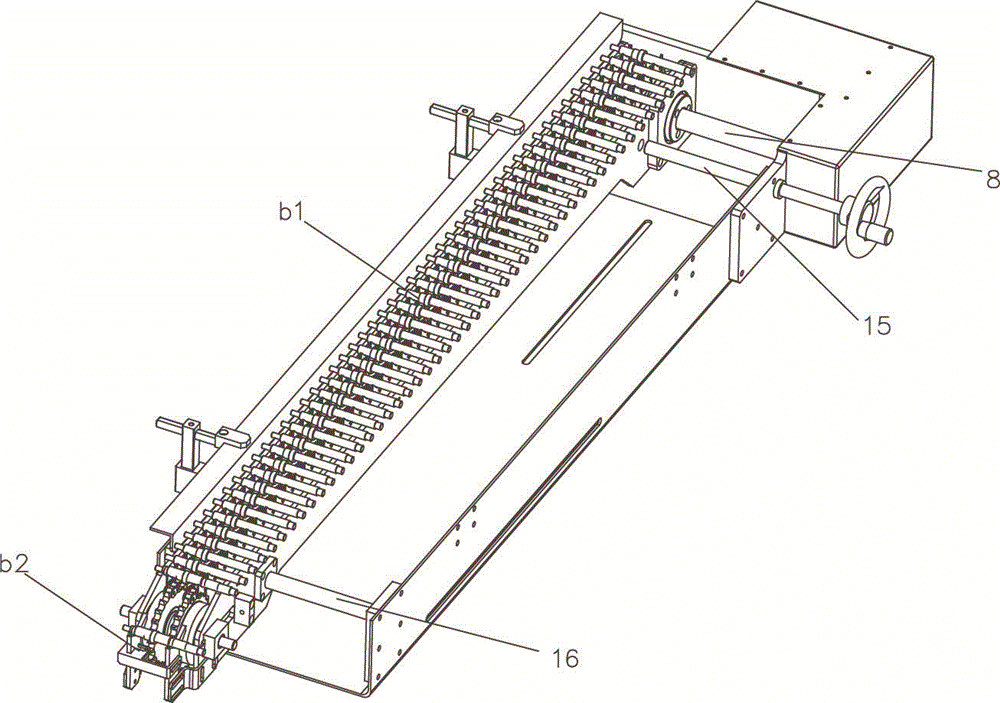 Intermittent chain wheel conveyor line