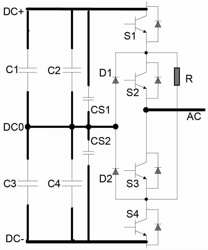 Modularized structure for three-level inverter for wind power generation