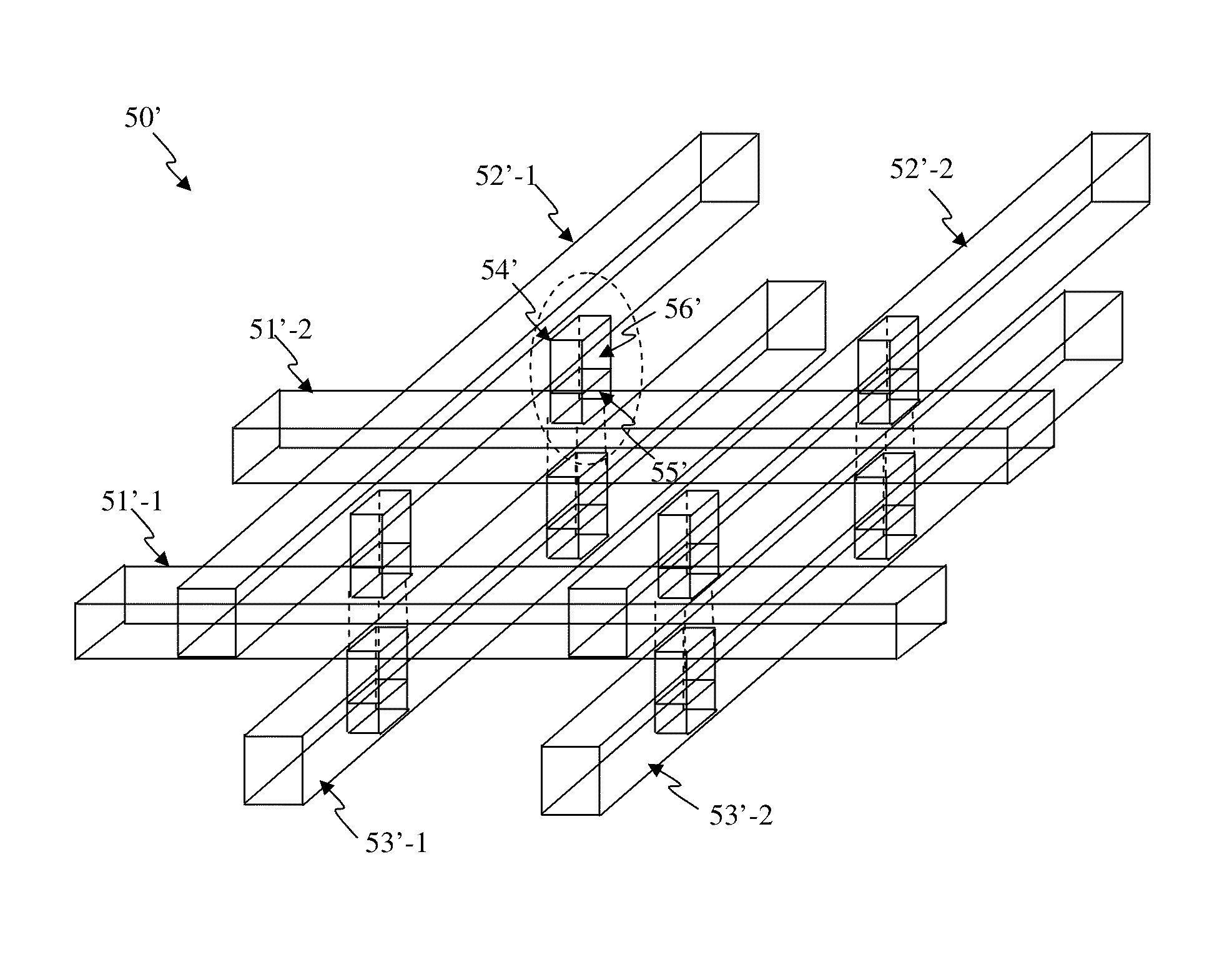 Programmable Resistive Device and Memory Using Diode as Selector