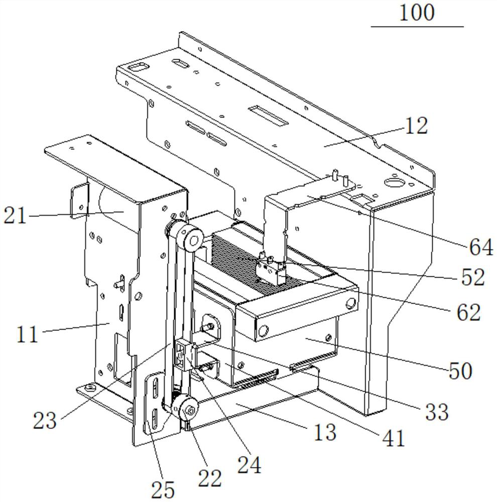 Card storage mechanism of temporary identity card making machine