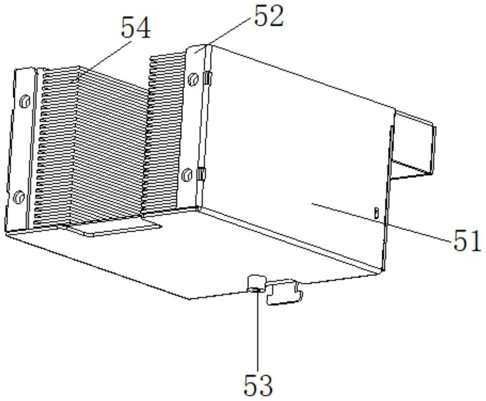 Card storage mechanism of temporary identity card making machine