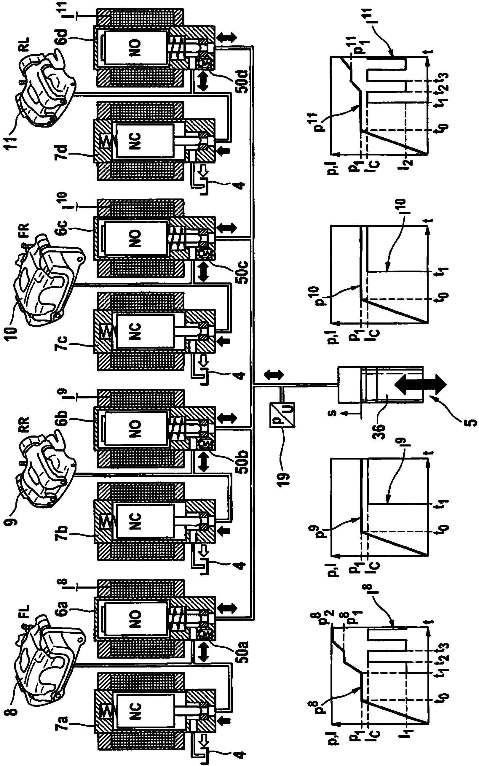 Method for operating brake system for motor vehicles, and brake system